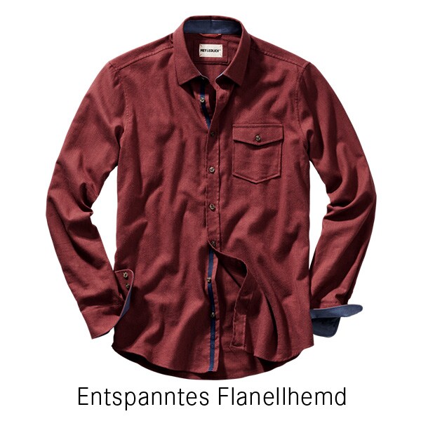 Entspanntes Flanellhemd | Mey & Edlich 