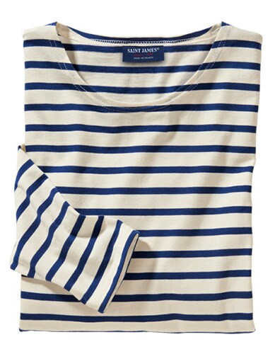 Bretagne-Shirt ecru/marine Bretagne-Shirt ecru/marine