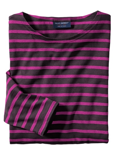 Bretagne-Shirt braun/pink | Mey & Edlich 