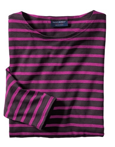 Bretagne-Shirt braun/pink | Mey & Edlich Bretagne-Shirt braun/pink | Mey & Edlich