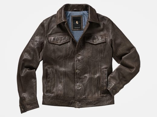 Jeans-Lederjacke | Mey & Edlich 