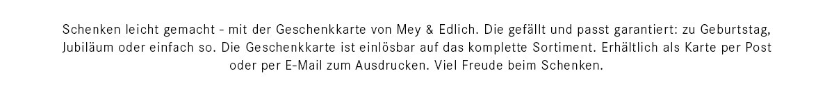 Geschenkkarte | Mey & Edlich Geschenkkarte | Mey & Edlich